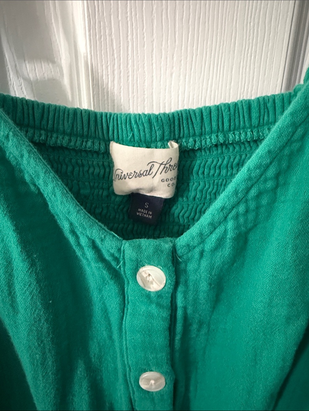 Universal Thread Green Button-Front Tiered Maxi Dress - Picture 2 of 3